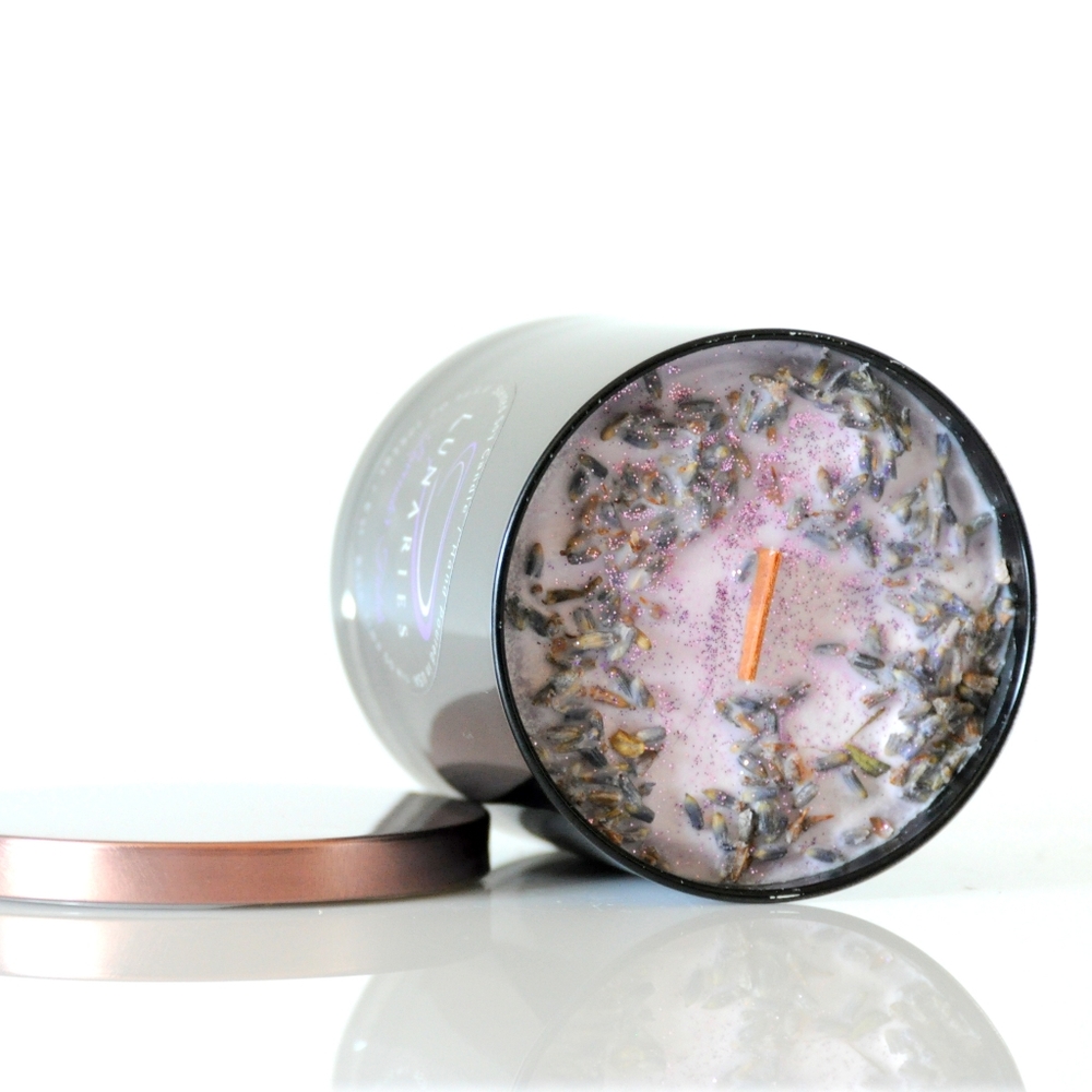 Lavender Fields Soy Candle with Wooden Wick